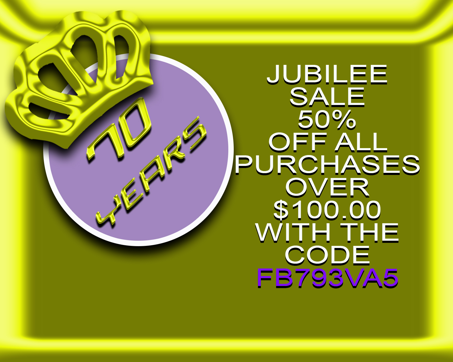 JUBILEE SALE Feel the Sting